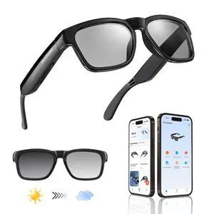 AI Glasses, Bluetooth Audio Sunglasses with 10H Playtime, ChatGPT Translation & Water Resistant Open Ear Glasses AI Glasses, Bluetooth Audio Sunglasses with 10H Playtime, ChatGPT Translation & Water Resistant Open Ear Glasses