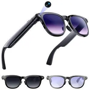 AI Smart Glasses with Camera, 4K Video Recording Camera Glasses for Travel AI Smart Glasses with Camera, 4K Video Recording Camera Glasses for Travel