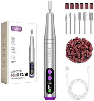 Cordless Electric Nail Drill, 9 Speed Professional E Filer for Nails Cordless Electric Nail Drill, 9 Speed Professional E Filer for Nails