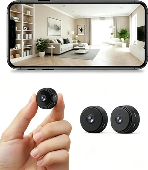 Hidden Camera Mini Security Camera, 1080P HD WiFi Home Indoor Outdoor Camera for Baby/Pet/Nanny, IP Camera Remote Viewing for Security with iOS,Android Phone APP, 2 Packs Hidden Camera Mini Security Camera, 1080P HD WiFi Home Indoor Outdoor Camera for Baby/Pet/Nanny, IP Camera Remote Viewing for Security with iOS,Android Phone APP, 2 Packs