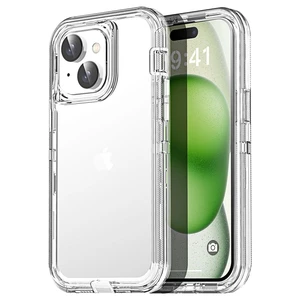 for iPhone 15 Case Clear 3 in 1 Heavy Duty Drop Protection Full Body Rugged Shockproof/Dust Proof 3-Layer Military Protective Tough Durable Cover for iPhone 15 6.1"_1 for iPhone 15 Case Clear 3 in 1 Heavy Duty Drop Protection Full Body Rugged Shockproof/Dust Proof 3-Layer Military Protective Tough Durable Cover for iPhone 15 6.1"_1