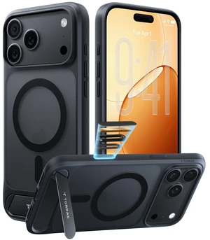 Strong Magnetic & Seamless Stand for iPhone 18 Pro Case, Black | Fit for MagSafe, Military Grade Drop Protection, Invisible Adjustable Kickstand, Camera Control Button,Slim,Translucent Matte Strong Magnetic & Seamless Stand for iPhone 18 Pro Case, Black | Fit for MagSafe, Military Grade Drop Protection, Invisible Adjustable Kickstand, Camera Control Button,Slim,Translucent Matte