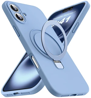 Case for iPhone 16 with Stand,6.1" Blue | Magnetic Ring Stand,Compatible with Mag-Safe,Silicone 16 Phone Case Case for iPhone 16 with Stand,6.1" Blue | Magnetic Ring Stand,Compatible with Mag-Safe,Silicone 16 Phone Case