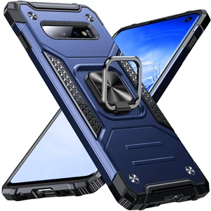 Heavy Duty Case for Samsung Galaxy S10 Case with Enhanced Ring Holder Grip Stand, Military Grade Shockproof Rugged Drop Protective Silicone Hard Samsung S10 Phone Case Cover,Blue Heavy Duty Case for Samsung Galaxy S10 Case with Enhanced Ring Holder Grip Stand, Military Grade Shockproof Rugged Drop Protective Silicone Hard Samsung S10 Phone Case Cover,Blue