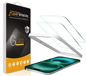 (2 Pack) Designed for iPhone 16 / iPhone 15 (6.1 inch) Tempered Glass Screen Protector with (Easy Installation Tray) Anti Scratch, Bubble Free (2 Pack) Designed for iPhone 16 / iPhone 15 (6.1 inch) Tempered Glass Screen Protector with (Easy Installation Tray) Anti Scratch, Bubble Free