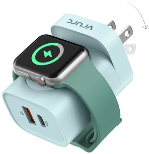 Charger for Apple Watch, Built-in Wireless Magnetic Charging Station for iWatch SE/11/10/9/8/7/6/5/4, PD 20W USB C Charging Block, Foldable Wall Charger Fast for iPhone 17/16/15/14/13-Green Charger for Apple Watch, Built-in Wireless Magnetic Charging Station for iWatch SE/11/10/9/8/7/6/5/4, PD 20W USB C Charging Block, Foldable Wall Charger Fast for iPhone 17/16/15/14/13-Green