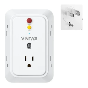 2 Prong to 3 Prong GFCI Outlet Extender, 2 Prong GFCI Outlet Adapter | 5 AC Outlets, Leakage Protection, Polarized Plug, 2 Prong GFCI Power Strip, For Non-Grounded Plug Older House & Hotels 2 Prong to 3 Prong GFCI Outlet Extender, 2 Prong GFCI Outlet Adapter | 5 AC Outlets, Leakage Protection, Polarized Plug, 2 Prong GFCI Power Strip, For Non-Grounded Plug Older House & Hotels