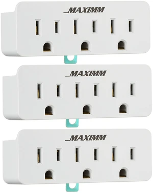 2 Prong to 3 Prong Outlet Adapter Converter (3-Pack) 3 Grounding Plug White, Turn 2-Prong Outlet to 3 Ground Outlets, ETL Listed Fireproof 395°F Resistant 2 Prong to 3 Prong Outlet Adapter Converter (3-Pack) 3 Grounding Plug White, Turn 2-Prong Outlet to 3 Ground Outlets, ETL Listed Fireproof 395°F Resistant