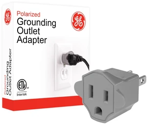 2 Prong to 3 Prong Outlet Adapter, Two to Three Plug Converter | ETL Safety Listed, Gray, 58900 2 Prong to 3 Prong Outlet Adapter, Two to Three Plug Converter | ETL Safety Listed, Gray, 58900
