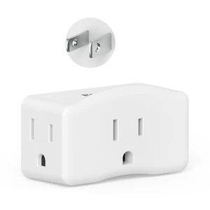 2 Prong to 3 Prong Outlet Adapter, Wall Plug Extender, 1-Pack | 2 to 3 Prong Outlet Adapter with 3 AC outlets, 1875W max. 3-sided wall plug extender for non-grounded outlets 2 Prong to 3 Prong Outlet Adapter, Wall Plug Extender, 1-Pack | 2 to 3 Prong Outlet Adapter with 3 AC outlets, 1875W max. 3-sided wall plug extender for non-grounded outlets