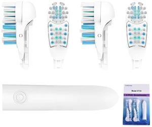 4X Sensitive Toothbrush Dual Clean Replacements Attachments Brush Heads Refill Accessories Compatible with Oral-B Cross Action Power 3733 4732 Rotating Power Toothbrush Heads & Crisscross Bristles 4X Sensitive Toothbrush Dual Clean Replacements Attachments Brush Heads Refill Accessories Compatible with Oral-B Cross Action Power 3733 4732 Rotating Power Toothbrush Heads & Crisscross Bristles