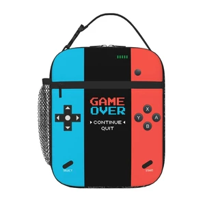 Game Insulated Lunch Box,Game Console Kids Lunch Bag For Boys Girls,Reusable Portable Kids Boys Gamer School Lunch Box With Detachable Handle (Game Neon Red & Blue) Game Insulated Lunch Box,Game Console Kids Lunch Bag For Boys Girls,Reusable Portable Kids Boys Gamer School Lunch Box With Detachable Handle (Game Neon Red & Blue)