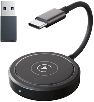 Wireless Carplay Adapter, Converts Wired to Wireless Carplay Dongle for Wireless Control Plug & Play Carplay Fit for Cars 2016 & for Apple iPhone iOS 10+(Round), Round&Black Wireless Carplay Adapter, Converts Wired to Wireless Carplay Dongle for Wireless Control Plug & Play Carplay Fit for Cars 2016 & for Apple iPhone iOS 10+(Round), Round&Black