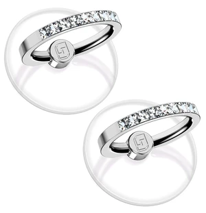 2 Pcs Clear Phone Ring Holder with Diamond, Silver | Transparent, Adhesive Finger Grip, 360° Rotation, Compatible with Most Phones, Tablet and Case 2 Pcs Clear Phone Ring Holder with Diamond, Silver | Transparent, Adhesive Finger Grip, 360° Rotation, Compatible with Most Phones, Tablet and Case