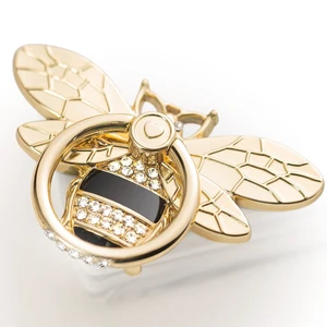 Phone Ring Holder Finger Kickstand with Crystal, Cute Phone Ring Grip Holder for iPhone or Smartphone Cases, Gold Black Phone Ring Holder Finger Kickstand with Crystal, Cute Phone Ring Grip Holder for iPhone or Smartphone Cases, Gold Black