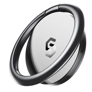 Cell Phone Ring Holder Stand, 360 Degree Rotation Universal Finger Ring Kickstand with Polished Metal Phone Grip for Magnetic Car Mount Compatible with iPhone, Samsung, LG, Sony - Gray Cell Phone Ring Holder Stand, 360 Degree Rotation Universal Finger Ring Kickstand with Polished Metal Phone Grip for Magnetic Car Mount Compatible with iPhone, Samsung, LG, Sony - Gray
