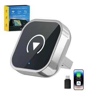 Wireless CarPlay Adapter for iPhone and Android Auto, 2-in-1 Convert Wired to Wireless Car Play Adapter, Plug and Play, No Latency, Fast and Stable Auto Connect, with USB/USB-C Wireless CarPlay Adapter for iPhone and Android Auto, 2-in-1 Convert Wired to Wireless Car Play Adapter, Plug and Play, No Latency, Fast and Stable Auto Connect, with USB/USB-C