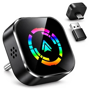 Wireless CarPlay Adapter,Car Play Wireless Adapter, CarPlay Car Adapter Dongle, Convert Factory Wired Apple CarPlay to Wireless, Ultra-Mini Plug & Play, Includes USB C & USB-A Wireless CarPlay Adapter,Car Play Wireless Adapter, CarPlay Car Adapter Dongle, Convert Factory Wired Apple CarPlay to Wireless, Ultra-Mini Plug & Play, Includes USB C & USB-A