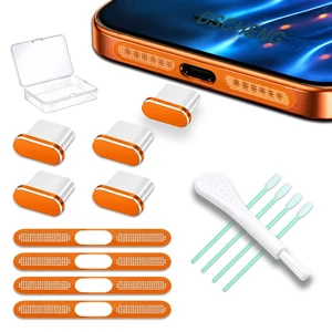 4 Pack USB C Dust Plug USB C Port Cover, Type C Charging Port Plug Cover with Speaker Dust Cover Phone Accessories for iPhone 18 Pro Max / 17 Pro Max (Metal USB C (Orange) 18 17 Max) 4 Pack USB C Dust Plug USB C Port Cover, Type C Charging Port Plug Cover with Speaker Dust Cover Phone Accessories for iPhone 18 Pro Max / 17 Pro Max (Metal USB C (Orange) 18 17 Max)