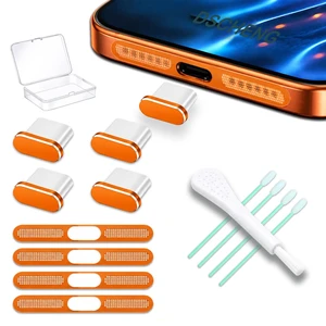 4 Pack USB C Dust Plug USB C Port Cover, Type C Charging Port Plug Cover with Speaker Dust Cover Phone Accessories for iPhone 18 Pro / 17 Pro (Metal USB C (Orange) 18 17 Pro) 4 Pack USB C Dust Plug USB C Port Cover, Type C Charging Port Plug Cover with Speaker Dust Cover Phone Accessories for iPhone 18 Pro / 17 Pro (Metal USB C (Orange) 18 17 Pro)