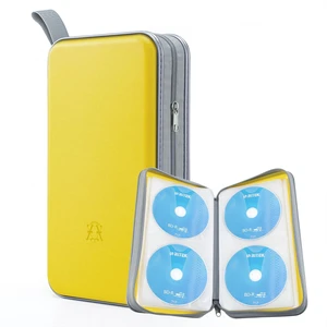 CD Case, 96 Capacity Hard Plastic Organizer Wallet for Car | CD DVD Holder, Portable Hand Strap, Zipper Closure, Anti-Slip Scratch-Resistant Sleeves, Disc Storage, for Home Office Travel CD Case, 96 Capacity Hard Plastic Organizer Wallet for Car | CD DVD Holder, Portable Hand Strap, Zipper Closure, Anti-Slip Scratch-Resistant Sleeves, Disc Storage, for Home Office Travel