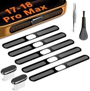 for iPhone 18 Pro Max Speaker Cover Anti Dust Proof Mesh USB C Plug Cover | Adhesive Mesh for iPhone 18 Pro Max, 17 Pro Max - Black for iPhone 18 Pro Max Speaker Cover Anti Dust Proof Mesh USB C Plug Cover | Adhesive Mesh for iPhone 18 Pro Max, 17 Pro Max - Black