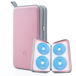 CD Case, 96 Capacity Hard Plastic Disc Storage Holder for Car | CD DVD Holder, Portable Hand Strap, Zipper Closure, Anti-Slip Scratch-Resistant Sleeves, Disc Storage, for Home Office Travel CD Case, 96 Capacity Hard Plastic Disc Storage Holder for Car | CD DVD Holder, Portable Hand Strap, Zipper Closure, Anti-Slip Scratch-Resistant Sleeves, Disc Storage, for Home Office Travel