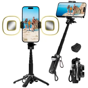 3-in-1 Mini Tripod, Selfie Stick for iPhone for 4-7 Inch iOS/Android Phones | Tripod for Iphone with Remote Control, Lightweight Travel Tripods for Selfie Video Recording 3-in-1 Mini Tripod, Selfie Stick for iPhone for 4-7 Inch iOS/Android Phones | Tripod for Iphone with Remote Control, Lightweight Travel Tripods for Selfie Video Recording