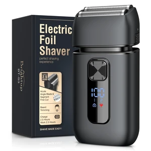 Foil Shaver for Men, Electric Razor with Smooth Close Shaving | 150-Min Runtime, Wet Dry Electric Shaver for Men with IPX6 Waterproof, LED Display, Type-C Charging and Travel Lock Foil Shaver for Men, Electric Razor with Smooth Close Shaving | 150-Min Runtime, Wet Dry Electric Shaver for Men with IPX6 Waterproof, LED Display, Type-C Charging and Travel Lock