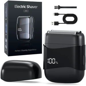 Electric Foil Shavers for Men: 3 Floating Blades-Portable | Wet/Dry Mini Electric Razors for Men - IPX7 Waterproof Face Shaver with LED Display & Travel Razor with USB-C Charge Electric Foil Shavers for Men: 3 Floating Blades-Portable | Wet/Dry Mini Electric Razors for Men - IPX7 Waterproof Face Shaver with LED Display & Travel Razor with USB-C Charge