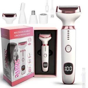 Electric Razors LED Display for Women Men, 2026 Wet/Dry Lady Electric Shaver,4 in 1 Cordless Hair Remover with IPX7 Waterproof,Smooth & Silky Portable Bikini Electric Grooming Set (Pink) Electric Razors LED Display for Women Men, 2026 Wet/Dry Lady Electric Shaver,4 in 1 Cordless Hair Remover with IPX7 Waterproof,Smooth & Silky Portable Bikini Electric Grooming Set (Pink)