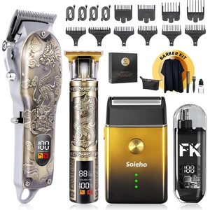 Hair Clipper for Men Set Cordless Electric Hair Clipper T-Shaped Beard Trimmer Nose Hair Trimmer Electric Shaver Professional Haircutting and Beauty Kit Hair Clipper for Men Set Cordless Electric Hair Clipper T-Shaped Beard Trimmer Nose Hair Trimmer Electric Shaver Professional Haircutting and Beauty Kit