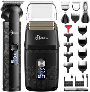 Professional Hair Clipper Electric Razor Foil Shavers for Men Body Nose Ear Hair Grooming Kit with Triple Blades Cordless Waterproof Professional Hair Clipper Electric Razor Foil Shavers for Men Body Nose Ear Hair Grooming Kit with Triple Blades Cordless Waterproof