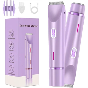 Valentines Day Gifts for Her 2 in 1 Electric Glow Shaver, Portable Bikini Trimmer for Women, Dual Head Rechargeable Electric Razor, IPX7 Waterproof Wet & Dry Use Legs Body Pubic Hair Trimmer for Men Valentines Day Gifts for Her 2 in 1 Electric Glow Shaver, Portable Bikini Trimmer for Women, Dual Head Rechargeable Electric Razor, IPX7 Waterproof Wet & Dry Use Legs Body Pubic Hair Trimmer for Men