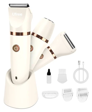 3-in-1 Bikini Trimmer Electric Razors for Women, Gifts for Women | Ceramic Blade, IPX7 Waterproof, Lady Shaver, Travel Lock, for Face, Legs, Pubic Hair, Underarms, Body Hair Trimmer, White 3-in-1 Bikini Trimmer Electric Razors for Women, Gifts for Women | Ceramic Blade, IPX7 Waterproof, Lady Shaver, Travel Lock, for Face, Legs, Pubic Hair, Underarms, Body Hair Trimmer, White