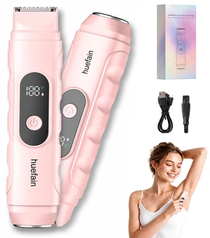 2 in 1 Bikini Trimmer for Women, Compact Dual Head Travel Shaver (Pink) | Quick and Painless, Perfect for Sensitive Area, IPX6 Waterproof, LED Display, Long Lasting Battery, Electric Razors for Women 2 in 1 Bikini Trimmer for Women, Compact Dual Head Travel Shaver (Pink) | Quick and Painless, Perfect for Sensitive Area, IPX6 Waterproof, LED Display, Long Lasting Battery, Electric Razors for Women
