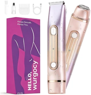 Bikini Trimmer for Women Waterproof Dual-Head Electric Razors | Dual-head design for painless face & body grooming, waterproof wet/dry use, hypoallergenic,rechargeable with USB charging. Bikini Trimmer for Women Waterproof Dual-Head Electric Razors | Dual-head design for painless face & body grooming, waterproof wet/dry use, hypoallergenic,rechargeable with USB charging.