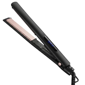 Hair Straightener 1 Inch Flat Iron and Curler 2 in 1 Ceramic Ionic Dual Voltage Straightener with PTC Fast Heating, 9 Adjustable Temp, Auto Shut Off, LED Display Hair Straightener 1 Inch Flat Iron and Curler 2 in 1 Ceramic Ionic Dual Voltage Straightener with PTC Fast Heating, 9 Adjustable Temp, Auto Shut Off, LED Display