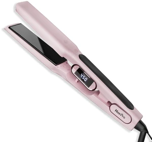 1 1/2 Inch Wide Plate Hair Straightener for Thick Hair, Ceramic Flat Iron for Faster Styling & Curling, Floating Plates for Smooth Frizz-Free Results, 15s Heat Up, Dual Voltage (Pink) 1 1/2 Inch Wide Plate Hair Straightener for Thick Hair, Ceramic Flat Iron for Faster Styling & Curling, Floating Plates for Smooth Frizz-Free Results, 15s Heat Up, Dual Voltage (Pink)
