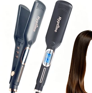 2 Inch Titanium Ceramic Flat Iron, LCD Temp Control 150-500°F, Fast Heating Dual Voltage Hair Straightener for Women, Thick Coarse Curly Hair Anti-Frizz Salon Styling Tool 2 Inch Titanium Ceramic Flat Iron, LCD Temp Control 150-500°F, Fast Heating Dual Voltage Hair Straightener for Women, Thick Coarse Curly Hair Anti-Frizz Salon Styling Tool