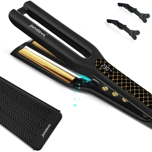 Hair Straightener, 0.5Titanium Flat Iron-2x Higher Efficiency, Straightener Flat Iron with Heat Resistant Silicone Mat, 10 Million Negative lons Hair Care, Dual Voltage & LCD Display Hair Straightener, 0.5Titanium Flat Iron-2x Higher Efficiency, Straightener Flat Iron with Heat Resistant Silicone Mat, 10 Million Negative lons Hair Care, Dual Voltage & LCD Display