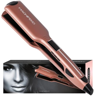 Professional Flat Iron Hair Straightener Wide Plate & Digital Display - Dual Voltage Titanium Hair Straighteners (Rosegold) Professional Flat Iron Hair Straightener Wide Plate & Digital Display - Dual Voltage Titanium Hair Straighteners (Rosegold)