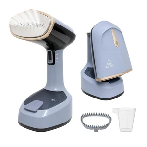 Foldable Travel Steamer for Clothes, 1200W Fast Heat-Up, Blue | Folds flat for carry-ons, fast heat-up, leak-proof pivot head, for hotels, business trips, home use Foldable Travel Steamer for Clothes, 1200W Fast Heat-Up, Blue | Folds flat for carry-ons, fast heat-up, leak-proof pivot head, for hotels, business trips, home use