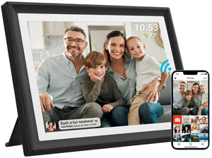 32GB FRAMEO 10.1 Inch WiFi Digital Photo Frame, 1280x800 HD IPS LCD Touch Screen, Auto-Rotate Portrait and Landscape, 32GB Storage, Share Moments Instantly via Frameo App from Anywhere 32GB FRAMEO 10.1 Inch WiFi Digital Photo Frame, 1280x800 HD IPS LCD Touch Screen, Auto-Rotate Portrait and Landscape, 32GB Storage, Share Moments Instantly via Frameo App from Anywhere
