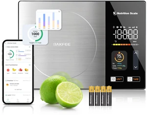 Smart Food Scale with Nutritional Calculator, 11lb Nutrition Scale | 1g Precision, Free App for Scan & Nutrients Tracking, Food Preload, Color Display, 5 Units, Stainless Steel, for Weight Loss Smart Food Scale with Nutritional Calculator, 11lb Nutrition Scale | 1g Precision, Free App for Scan & Nutrients Tracking, Food Preload, Color Display, 5 Units, Stainless Steel, for Weight Loss