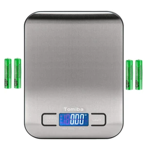 Digital Kitchen Food Scale 11 lb Grams and Ounces Small Stainless Steel Backlit Silver Batteries Included Digital Kitchen Food Scale 11 lb Grams and Ounces Small Stainless Steel Backlit Silver Batteries Included