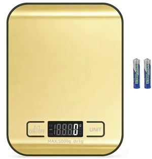 Digital Shipping Scale,Stainless Steel Panel, Accurate Portable Postal Scale for Packages, Small Business,Kitchen, Food, Handmade, Liquids, and Boutique (Mirror Gold Battery(5kg/1g)) Digital Shipping Scale,Stainless Steel Panel, Accurate Portable Postal Scale for Packages, Small Business,Kitchen, Food, Handmade, Liquids, and Boutique (Mirror Gold Battery(5kg/1g))