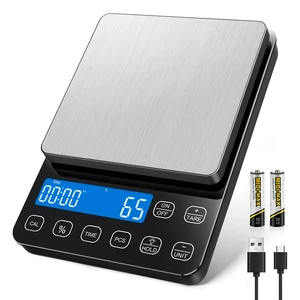 Food Scale, 0.1g/0.001oz High Precision Kitchen Scale with Percentage Mode | 22 lb Kitchen Scale with Timer, PCS, USB-C & AAA Dual Power, Stainless Steel Platform for Sourdough, Baking & Cooking Food Scale, 0.1g/0.001oz High Precision Kitchen Scale with Percentage Mode | 22 lb Kitchen Scale with Timer, PCS, USB-C & AAA Dual Power, Stainless Steel Platform for Sourdough, Baking & Cooking