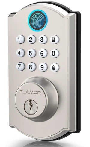 M19 Fingerprint Door Lock, Smart Keyless Entry Deadbolt for Front Door SN | 100 Fingerprints, 50 User Codes, Keyless Entry, 0.3s Recognition, Auto Locking, IP54 Waterproof, USB-C Backup Power M19 Fingerprint Door Lock, Smart Keyless Entry Deadbolt for Front Door SN | 100 Fingerprints, 50 User Codes, Keyless Entry, 0.3s Recognition, Auto Locking, IP54 Waterproof, USB-C Backup Power