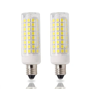 E11 Mini Candelabra led,Dimmable 8W,80W Halogen Bulb Replacement,E11 Led Bulb,800LM,AC110V-130V,JD T3/T4,White 6000k,for Indoor Decorative Lighting(2 Packs) E11 Mini Candelabra led,Dimmable 8W,80W Halogen Bulb Replacement,E11 Led Bulb,800LM,AC110V-130V,JD T3/T4,White 6000k,for Indoor Decorative Lighting(2 Packs)